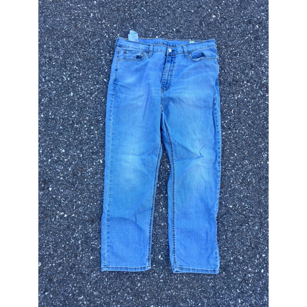 Levis 541 Athletic Taper Jeans Mens 36x30 Light Wash Blue Denim Stretch 18181